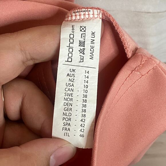 Boohoo Petite Mauve Sleeveless Bodycon Dress Size 10 - Picture 7 of 7